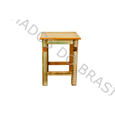 Banqueta Ripada Colorida